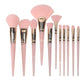 Glam Style Marble Make Up Brushes (pink)