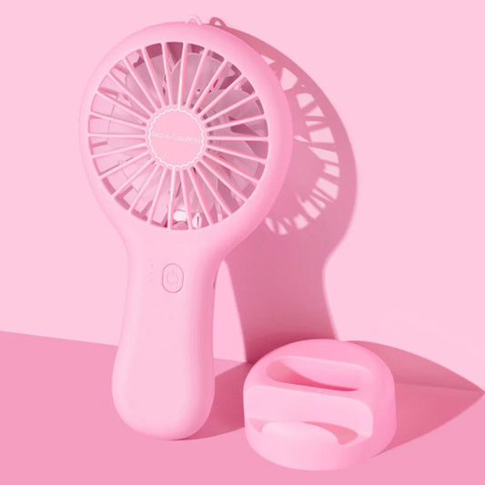 Portable Handheld Beauty Pink Fan