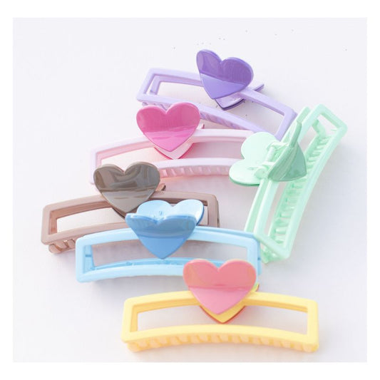 Jumbo Size Heart Hair Clip